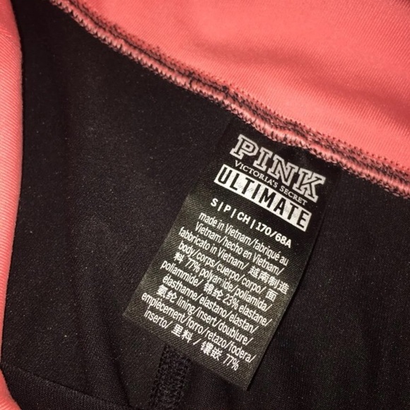 PINK Ultimate Gray & Orange Leggings - Picture 4 of 4